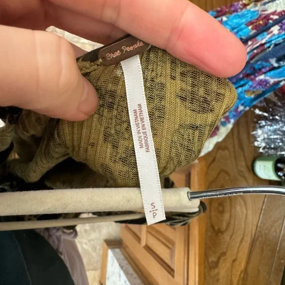 Free People Olive Knit Top - Picture 3 of 3